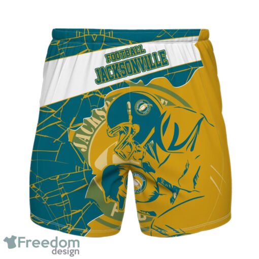 Jacksonville Football Team Personalized Name Number Hawaiian Shirt And Shorts Team Gift Product Photo 2