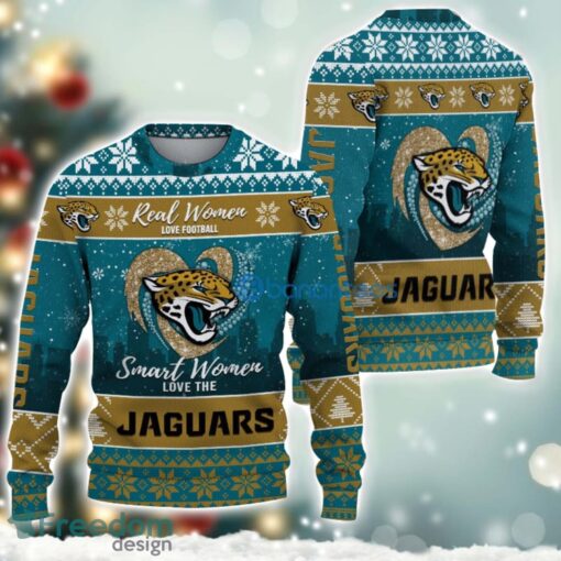 Jacksonville Jaguars Logo Ugly Christmas Sweater For Fans Men And Women Christmas Gift Ideas Product Photo 2