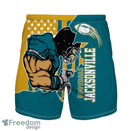 Jacksonville personalized name and number Hawaiian Shirt And Shorts Team Beach Shirt Product Photo 1