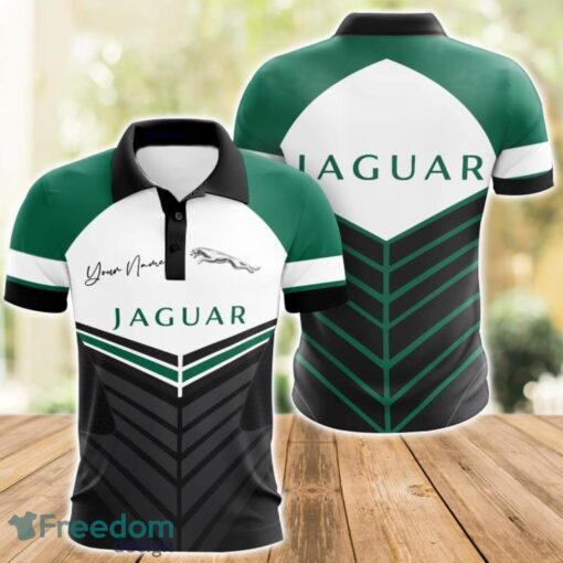 Jaguar 3D Polo Shirt For Car Lover Golf Fans Gift Polo Shirt Custom Name Product Photo 1