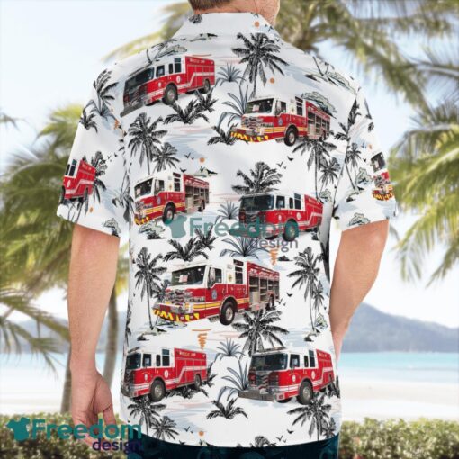 James City County Fire Department, Williamsburg, VA 3D Hawaiian Shirt Product Photo 2