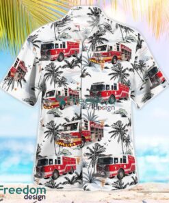 James City County Fire Department, Williamsburg, VA 3D Hawaiian Shirt Product Photo 3