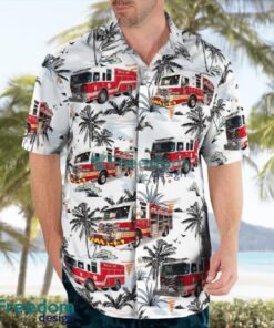 James City County Fire Department, Williamsburg, VA 3D Hawaiian Shirt Product Photo 4