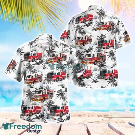 James City County Fire Department, Williamsburg, VA 3D Hawaiian Shirt Product Photo 1