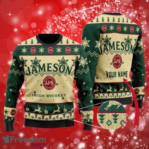 Jameson Custom Name Gifts Christmas Ugly Sweater 3D Product Photo 1