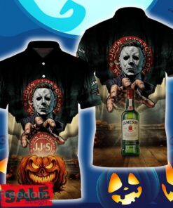 Jameson Whiskey Halloween Michael Myers Polo Shirt For Men Women Gift Christmas Holidays