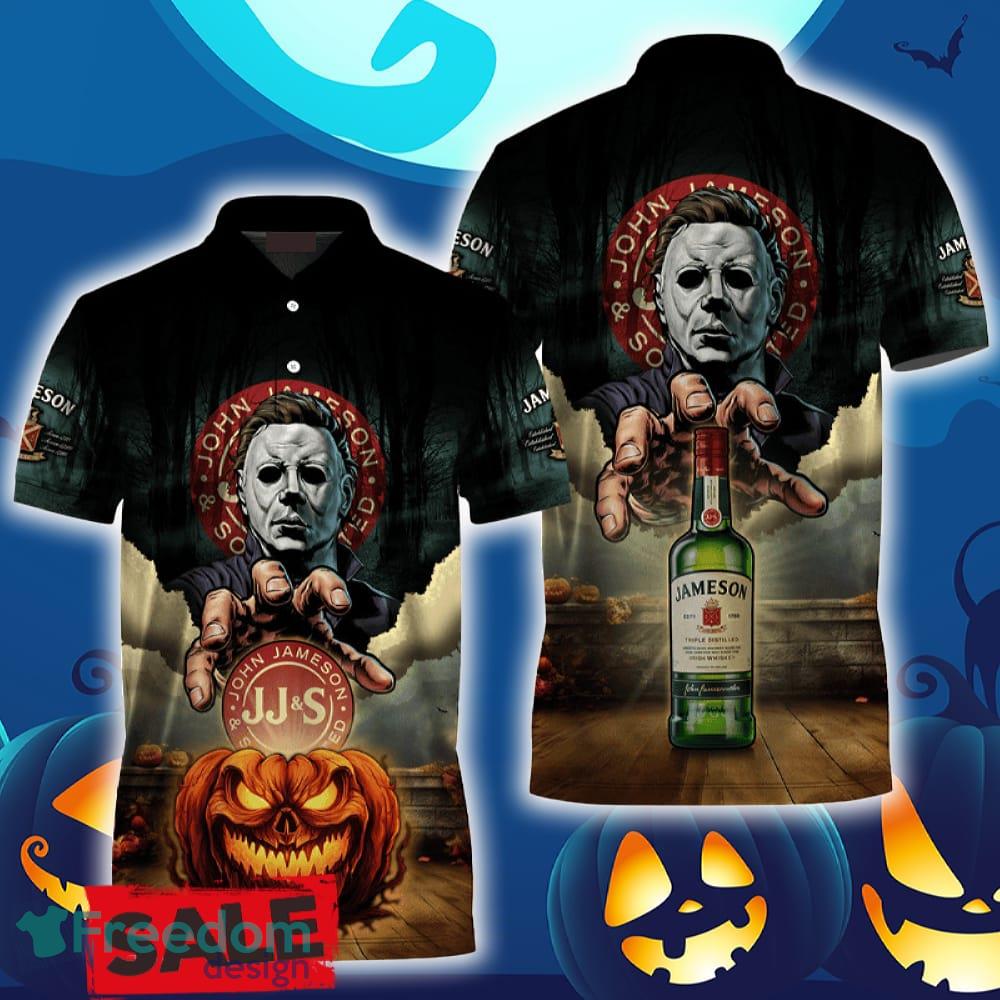Jameson Whiskey Halloween Michael Myers Polo Shirt For Men Women Gift Christmas Holidays image Jameson Whiskey Halloween Michael Myers Polo Shirt For Men Women Gift Christmas Holidays - Jameson Whiskey Halloween Michael Myers Polo Shirt For Men Women Gift Christmas Holidays