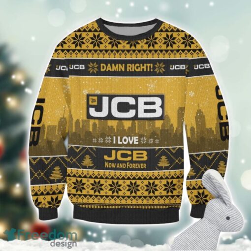 JCB Damn Right I Lover JCB Now And Forever 3D Ugly Christmas Sweater Christmas Gift Product Photo 2