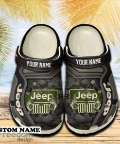 Jeep Car 3D Clog Shoes Gray Color For Men Women Gift Fans Summer Custom Name