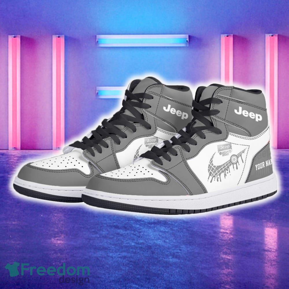 Jeep Car Air Jordan 1 Hightop Shoes New For Fans Gift AJ1 Sneaker Custom Name image Jeep Car Air Jordan 1 Hightop Shoes New For Fans Gift AJ1 Sneaker Custom Name - Jeep Air Jordan 1 Hightop Shoes_5