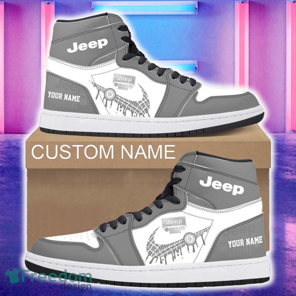 Jeep Car Air Jordan 1 Hightop Shoes New For Fans Gift AJ1 Sneaker Custom Name image Jeep Car Air Jordan 1 Hightop Shoes New For Fans Gift AJ1 Sneaker Custom Name - Jeep Air Jordan 1 Hightop Shoes_4