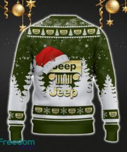 Jeep Car For Fans 3D Sweater Ugly Christmas Santa Hat Tree Gift For Men Women - Jeep Ugly Christmas Sweater_3