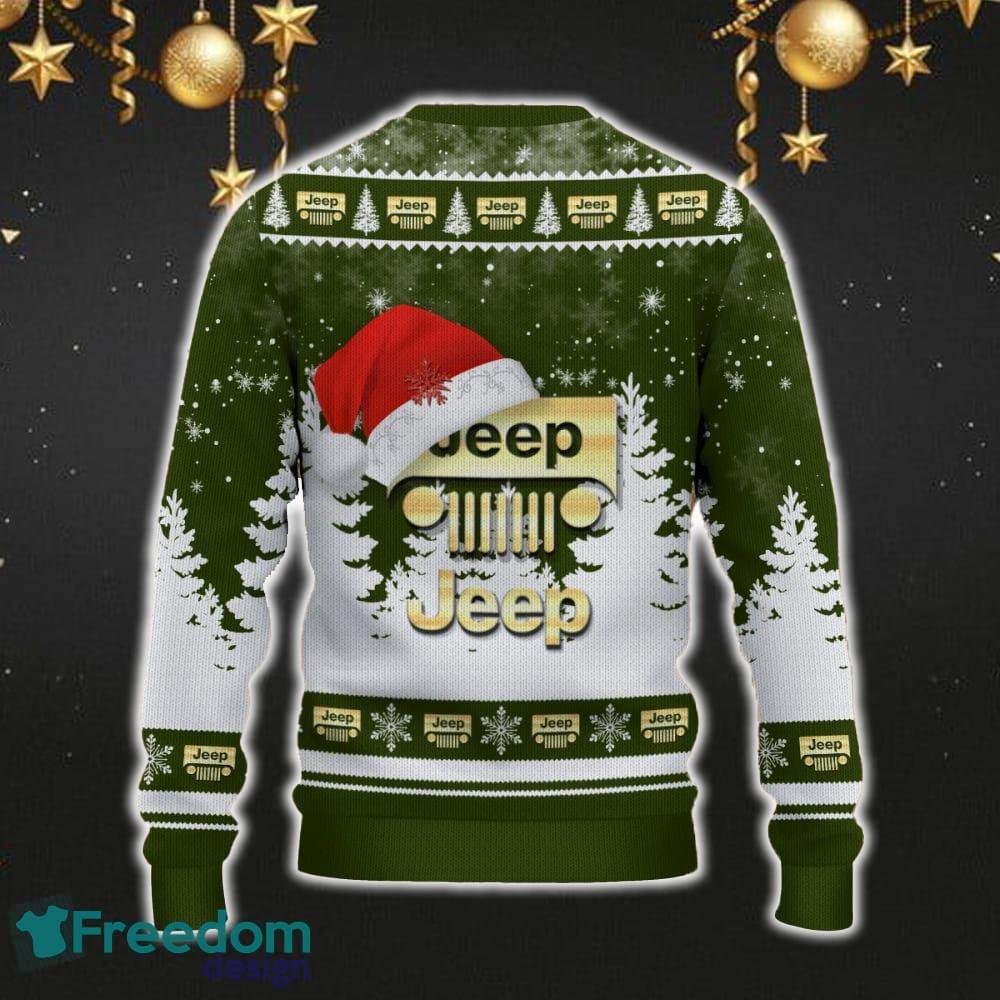 Jeep Car For Fans 3D Sweater Ugly Christmas Santa Hat Tree Gift For Men Women image Jeep Car For Fans 3D Sweater Ugly Christmas Santa Hat Tree Gift For Men Women - Jeep Ugly Christmas Sweater_3