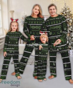 Jeep Car Racing Ugly Christmas Family Pajamas Set