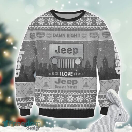 Jeep Damn Right I Lover Jeep Now And Forever 3D Ugly Christmas Sweater Christmas Gift Product Photo 2