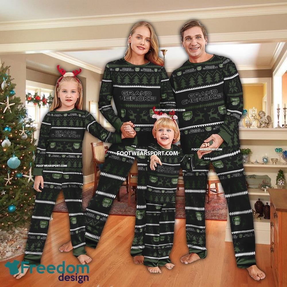 Jeep Grand Cherokee Car Racing Ugly Christmas Pajamas Set Gift For Family image Jeep Grand Cherokee Car Racing Ugly Christmas Pajamas Set Gift For Family - Jeep Grand Cherokee Car Racing Ugly Christmas Pajamas Set Gift For Family