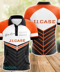 J.I. Case 3D Polo Shirt For Car Lover Golf Fans Gift Polo Shirt Custom Name