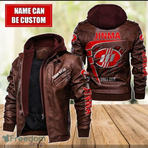 Jinma 2D Leather Jacket For Men Custom Name Special Gift Ideas Product Photo 2