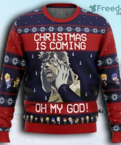 Jojos Bizarre Adventure Joseph Joestar Oh My God Ugly Christmas Sweater Gift For Men And Women