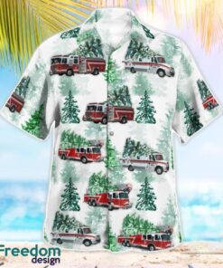 Joliet, Will County, Illinois, Joliet Fire Department Beach Hawaiian Shirt Product Photo 3