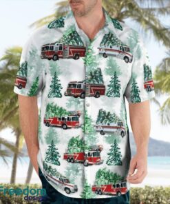 Joliet, Will County, Illinois, Joliet Fire Department Beach Hawaiian Shirt Product Photo 4