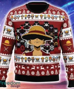 Jolly Rogers One Piece Ugly Christmas Sweater Trending Holidays For Men Women Fans
