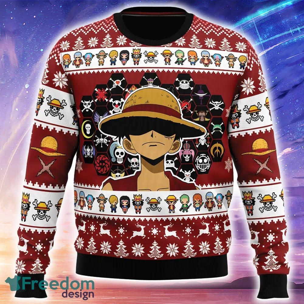 Jolly Rogers One Piece Ugly Christmas Sweater Trending Holidays For Men Women Fans image Jolly Rogers One Piece Ugly Christmas Sweater Trending Holidays For Men Women Fans - Jolly Rogers One Piece Ugly Christmas Sweater_1