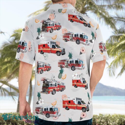 Justice, Cook County, Illinois, Roberts Park Fire Protection District Aloha Hawaiian Shirt Beach Gift Shirt Product Photo 2