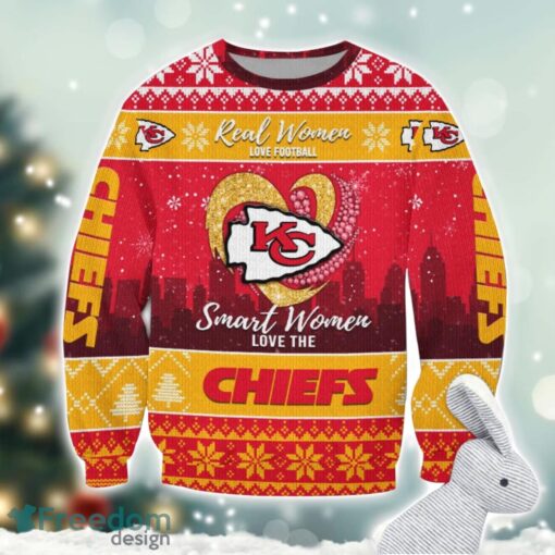 Kansas City Chiefs Logo Ugly Christmas Sweater For Fans Men And Women Christmas Gift Ideas Product Photo 1