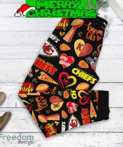 Kansas City Chiefs Run On Coffee Fan Fleece Pajamas Set Black For Christmas - Kansas City Chiefs Run On Coffee Fan Fleece Pajamas Set Black-2