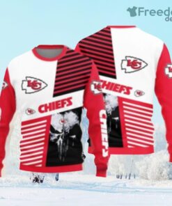 Kansas City Chiefs Skull Pattern Ugly Christmas Sweater Gift Christmas