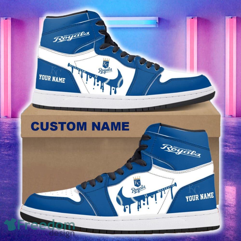Kansas City Royals AJ1 Hightop Shoes New For Men Women Gift Air Jordan Hightop Sneaker Custom Name image Kansas City Royals AJ1 Hightop Shoes New For Men Women Gift Air Jordan Hightop Sneaker Custom Name - Kansas City Royals Air Jordan 1 Hightop Shoes_4