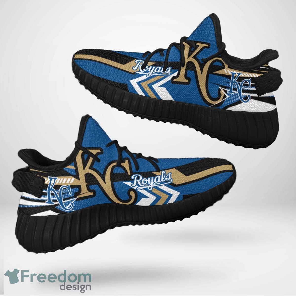 Kansas City Royals Speedsters Yeezy Running Shoes For Fans Gift Men Women - Kansas City Royals Speedsters Yeezy Boost Running Shoes_2