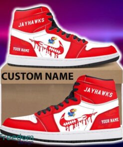 Kansas Jayhawks Air Jordan Hightop Shoes New Custom Name For Fans Gift Sneaker