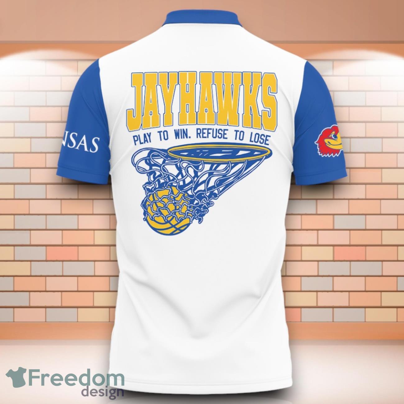 kansas-jayhawks-ncaa-basketball-play-to-win-refuse-to-lose-3d-polo-shirt-special-edition-for-fans-2.jpg Kansas Jayhawks NCAA Basketball Play To Win Refuse To Lose 3D Polo Shirt Special Edition For Fans Product Photo 3