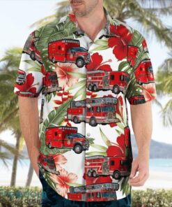 Kansas, Wellington Fire EMS Department Hawaiian Shirt Product Photo 3