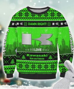 Kawasaki Damn Right I Lover Kawasaki Now And Forever 3D Ugly Christmas Sweater Christmas Gift Product Photo 2