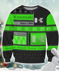 Kawasaki Logo Ugly Christmas Sweater For Fans Men And Women Christmas Gift Ideas Product Photo 2