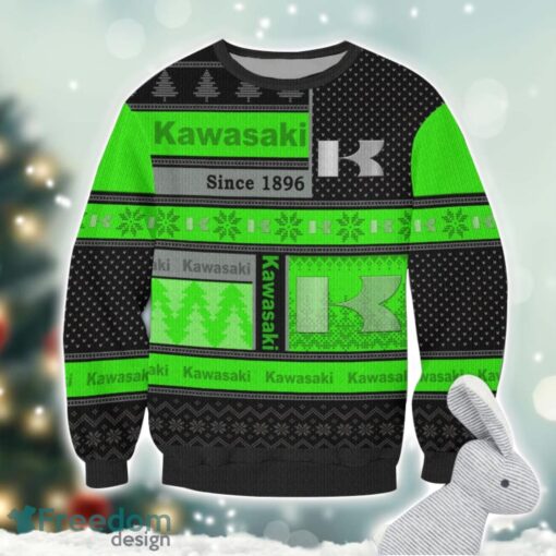 Kawasaki Logo Ugly Christmas Sweater For Fans Men And Women Christmas Gift Ideas Product Photo 2