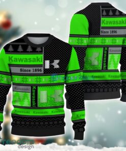 Kawasaki Logo Ugly Christmas Sweater For Fans Men And Women Christmas Gift Ideas Product Photo 1