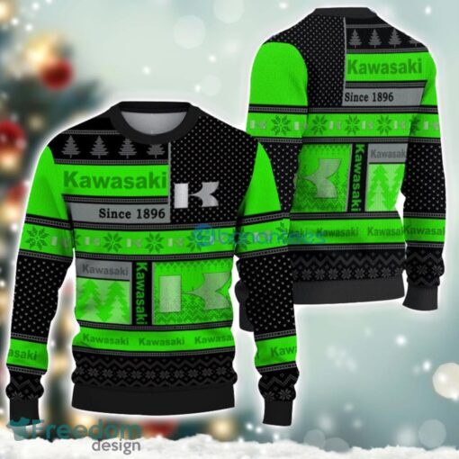 Kawasaki Logo Ugly Christmas Sweater For Fans Men And Women Christmas Gift Ideas Product Photo 1