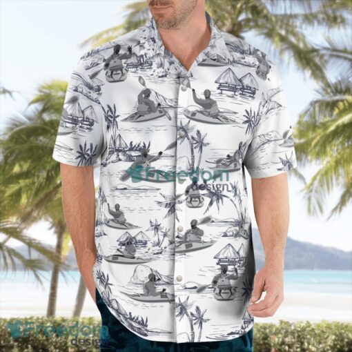 Kayaking White Hawaiian Shirt Beach Shirt Summer Holiday Gift Product Photo 4