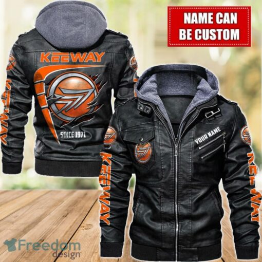 Keeway 2D Leather Jacket For Men Custom Name Special Gift Ideas Product Photo 1