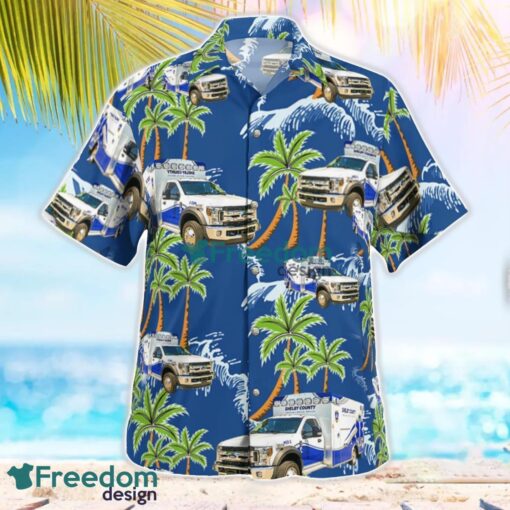 Kentucky Shelby County EMS Aloha Hawaiian Shirt Product Photo 2