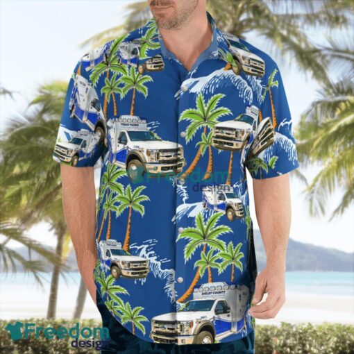 Kentucky Shelby County EMS Aloha Hawaiian Shirt Product Photo 4