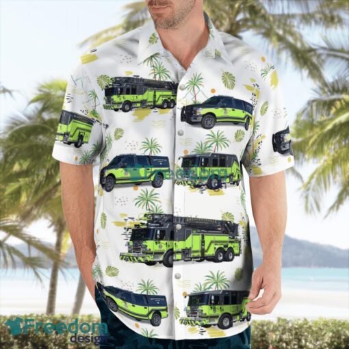 Kentucky, Shepherdsville Fire Department 3D Hawaiian Shirt Product Photo 3