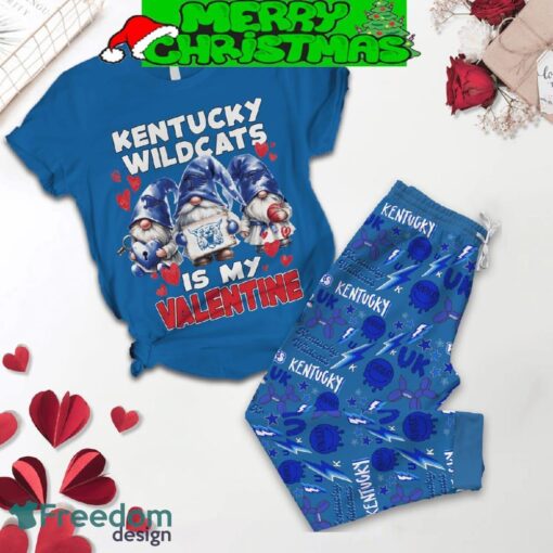 Kentucky Wildcats My Valentine Fleece Pajamas Set Gift Family - Kentucky Wildcats My Valentine Fleece Pajamas Set-1