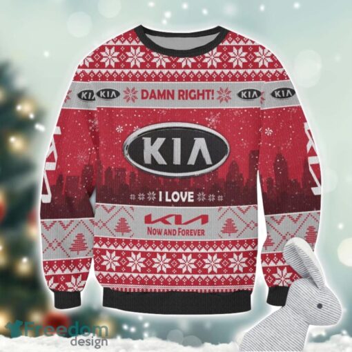 Kia Damn Right I Lover Kia Now And Forever 3D Ugly Christmas Sweater Christmas Gift Product Photo 2