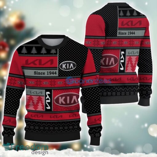 Kia Logo Ugly Christmas Sweater For Fans Men And Women Christmas Gift Ideas Product Photo 1