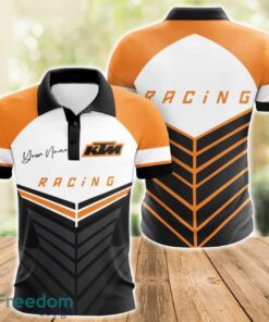 KTM 3D Polo Shirt For Car Lover Golf Fans Gift Polo Shirt Custom Name